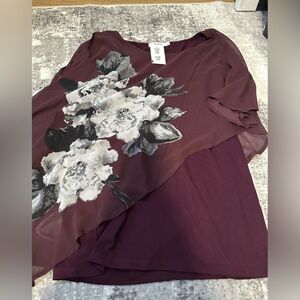 Ricki's Deep Burgundy Blouse